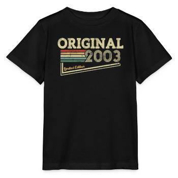 Original Vintage 2003 Retro Anniversaire - T-shirt bio MINI CREATOR Stanley/Stella Enfant - noir - Devant - Mikhail (115cm)
