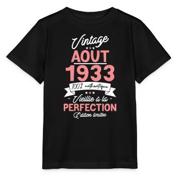 Surprise Août 1933 - T-shirt bio MINI CREATOR Stanley/Stella Enfant - noir - Devant - Mikhail (115cm)
