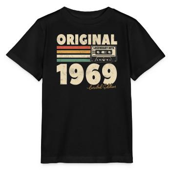 Original 1969 Legend Hits - Stanley/Stella MINI CREATOR Kids’ T-Shirt - black - Front - Mikhail (115cm)