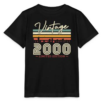 Cadeau d’anniversaire Vintage 2000 - T-shirt bio MINI CREATOR Stanley/Stella Enfant - noir - Devant - Mikhail (115cm)