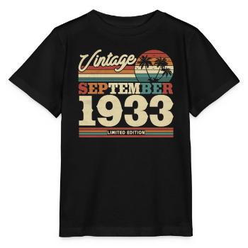 Vintage Geburtstagsgeschenk 90/91 Jahre - Stanley/Stella Kinder T-Shirt MINI CREATOR  - Schwarz - Vorne - Mikhail (115cm)