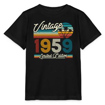 Vintage 1959 Geburtstagsgeschenk - Stanley/Stella Kinder T-Shirt MINI CREATOR  - Schwarz - Vorne - Mikhail (115cm)
