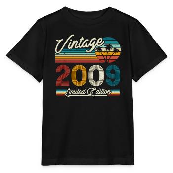 Vintage 2009 Cadeau d’anniversaire - T-shirt bio MINI CREATOR Stanley/Stella Enfant - noir - Devant - Mikhail (115cm)