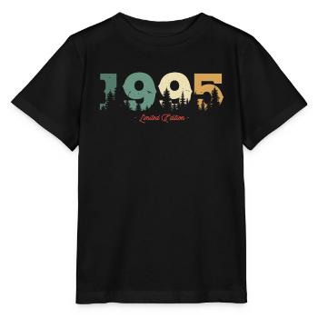 Cadeau vintage 1995 - T-shirt bio MINI CREATOR Stanley/Stella Enfant - noir - Devant - Mikhail (115cm)