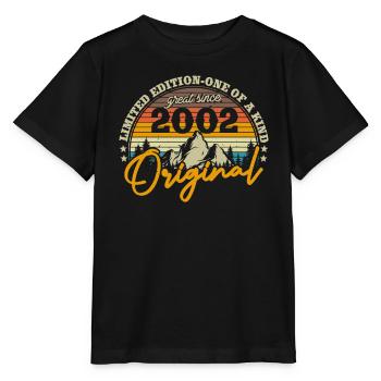 Retro 21/22 Birthday Gift 2002 - Stanley/Stella MINI CREATOR Kids’ T-Shirt - black - Front - Mikhail (115cm)