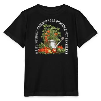 Gardener, garden plant, hobby gardener, florist - Stanley/Stella MINI CREATOR Kids’ T-Shirt - black - Front - Mikhail (115cm)