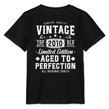 Nostalgie-Geschenk 2010 - Stanley/Stella Kinder T-Shirt MINI CREATOR  - Schwarz - Vorne - Mikhail (115cm)