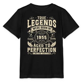 1955 - Legendenjahr - Stanley/Stella Kinder T-Shirt MINI CREATOR  - Schwarz - Vorne - Mikhail (115cm)