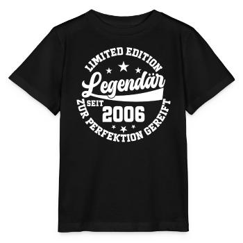 Geburtstagsgeschenk - Legendar Seit 2006 - Stanley/Stella Kinder T-Shirt MINI CREATOR  - Schwarz - Vorne - Mikhail (115cm)
