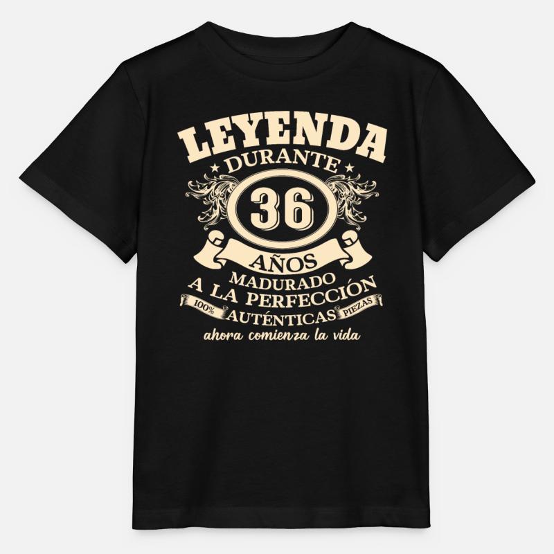 Vintage Legend 36. Geburtstag - Stanley/Stella Kinder T-Shirt MINI CREATOR - Schwarz