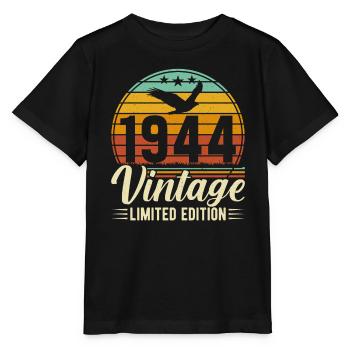 80th birthday 1944 - Stanley/Stella MINI CREATOR Kids’ T-Shirt - black - Front - Mikhail (115cm)