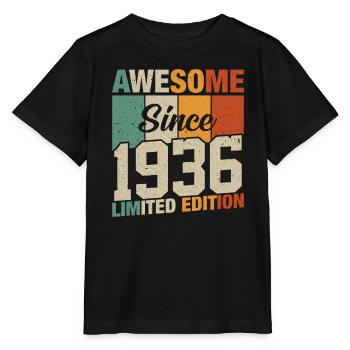 1936 - Timeless vintage - Stanley/Stella MINI CREATOR Kids’ T-Shirt - black - Front - Mikhail (115cm)
