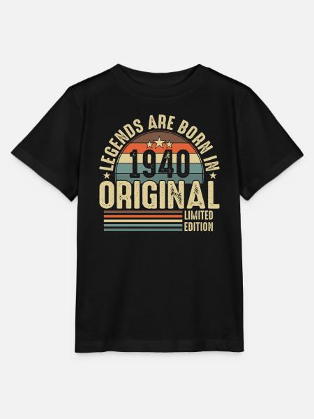 1940 - Ein legendäres Erbe - Stanley/Stella Kinder T-Shirt MINI CREATOR  - Schwarz