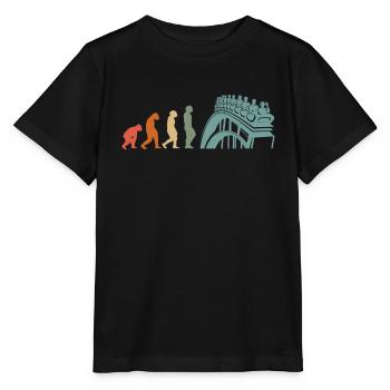 Freizeitpark Jahrmarkt Rummelplatz Kirmes - Stanley/Stella Kinder T-Shirt MINI CREATOR  - Schwarz - Vorne - Mikhail (115cm)