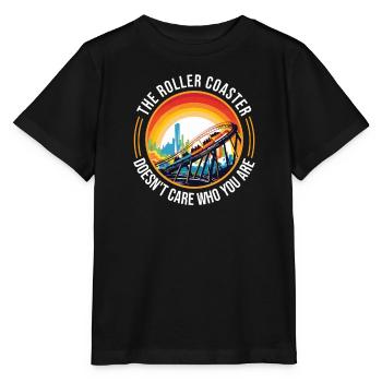 Freizeitpark Jahrmarkt Rummelplatz Kirmes - Stanley/Stella Kinder T-Shirt MINI CREATOR  - Schwarz - Vorne - Mikhail (115cm)