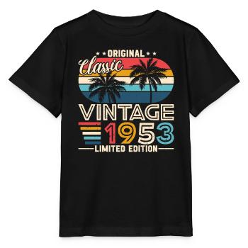 1953 - Timeless elegance - Stanley/Stella MINI CREATOR Kids’ T-Shirt - black - Front - Mikhail (115cm)