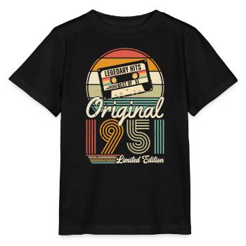 Vintage 1951 - citation d’anniversaire rétro - T-shirt bio MINI CREATOR Stanley/Stella Enfant - noir - Devant - Mikhail (115cm)