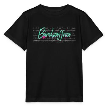 Angestellter Abschluss-Geschenk Bürokauffrau - Stanley/Stella Kinder T-Shirt MINI CREATOR  - Schwarz - Vorne - Mikhail (115cm)