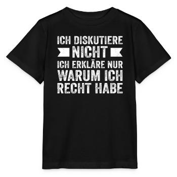 Rechthaberische Erklärung - Stanley/Stella Kinder T-Shirt MINI CREATOR  - Schwarz - Vorne - Mikhail (115cm)