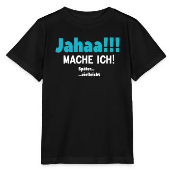Verspäteter Ehrgeiz - Stanley/Stella Kinder T-Shirt MINI CREATOR  - Schwarz - Vorne - Mikhail (115cm)