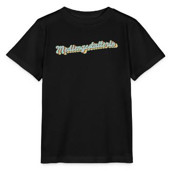 Designer Abschluss-Geschenk Mediengestalterin - Stanley/Stella Kinder T-Shirt MINI CREATOR  - Schwarz - Vorne - Mikhail (115cm)