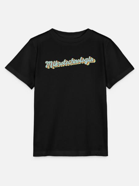 Techniker Abschluss-Geschenk Mikrotechnologin - Stanley/Stella Kinder T-Shirt MINI CREATOR - Schwarz