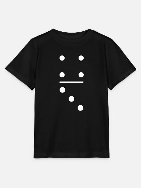 Lustiger Dominostein 4-3 Karneval - Stanley/Stella Kinder T-Shirt MINI CREATOR - Schwarz
