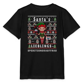 VILAIN NOËL PRÉFÉRÉ DU PÈRE NOËL - T-shirt bio MINI CREATOR Stanley/Stella Enfant - noir - Devant - Mikhail (115cm)
