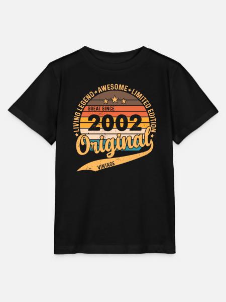 Millésime Légende 2002 - T-shirt bio MINI CREATOR Stanley/Stella Enfant - noir