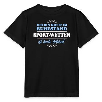 Retirement Pensioner Pensioner Sports Betting - Stanley/Stella MINI CREATOR Kids’ T-Shirt - black - Front - Mikhail (115cm)