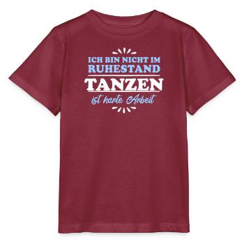 Danseuse retraitée - T-shirt bio MINI CREATOR Stanley/Stella Enfant - bordeaux - Devant - Kain (125cm)