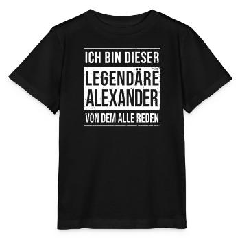 I'm this legendary for Alexander - Stanley/Stella MINI CREATOR Kids’ T-Shirt - black - Front - Mikhail (115cm)