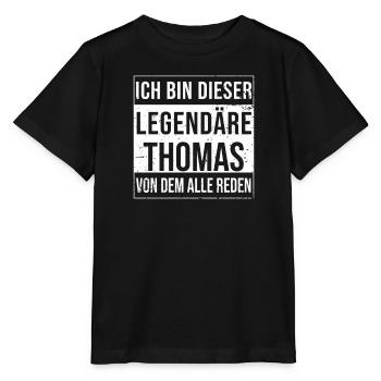 I'm that legendary for Thomas - Stanley/Stella MINI CREATOR Kids’ T-Shirt - black - Front - Mikhail (115cm)