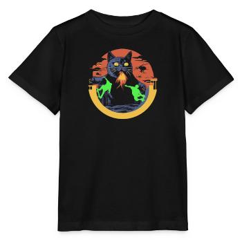 Skateboard Skater Rampe Skate Cats Skateboarder - T-shirt bio MINI CREATOR Stanley/Stella Enfant - noir - Devant - Mikhail (115cm)
