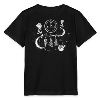 Kräutergarten Geschenkidee Gothic Okkult Witch - Stanley/Stella Kinder T-Shirt MINI CREATOR  - Schwarz - Vorne - Mikhail (115cm)