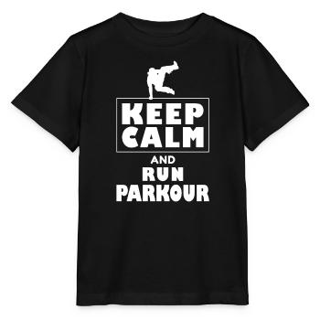 Freerunning freerunner de parkour - T-shirt bio MINI CREATOR Stanley/Stella Enfant - noir - Devant - Mikhail (115cm)
