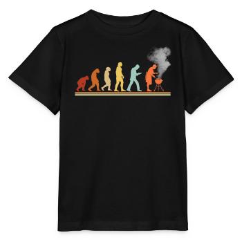 BBQ Barbecue Evolution grillen Barbecue-Grill - Stanley/Stella Kinder T-Shirt MINI CREATOR  - Schwarz - Vorne - Mikhail (115cm)