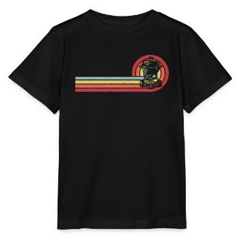 BBQ Barbecue Vintage grillen Barbecue-Grill - Stanley/Stella Kinder T-Shirt MINI CREATOR  - Schwarz - Vorne - Mikhail (115cm)