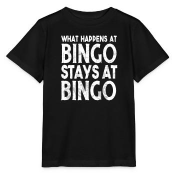 Bingo Player Bingo Jeu de bingo Jeux de bingo - T-shirt bio MINI CREATOR Stanley/Stella Enfant - noir - Devant - Mikhail (115cm)
