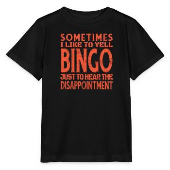 Bingo Joueur Bingo Jeu de Bingo Jeux de Bingo - T-shirt bio MINI CREATOR Stanley/Stella Enfant - noir - Devant - Mikhail (115cm)