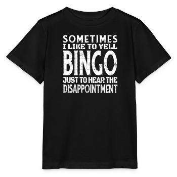 Bingo Player Bingo Jeu de bingo Jeux de bingo - T-shirt bio MINI CREATOR Stanley/Stella Enfant - noir - Devant - Mikhail (115cm)