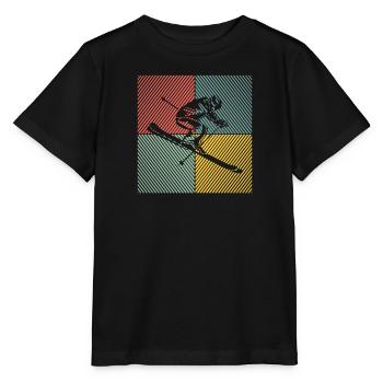 Ski Ski Remontées mécaniques Ski Ski Ski Skis - T-shirt bio MINI CREATOR Stanley/Stella Enfant - noir - Devant - Mikhail (115cm)