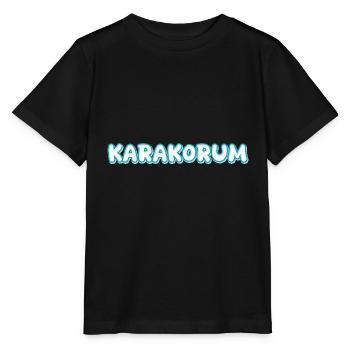 Le Karakoram en tant que trekking - T-shirt bio MINI CREATOR Stanley/Stella Enfant - noir - Devant - Mikhail (115cm)