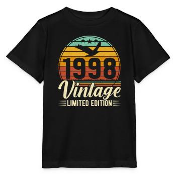 1998 Geburtstagsgeschenk 1998 Jahrgang 1998 Geschenk - Stanley/Stella Kinder T-Shirt MINI CREATOR  - Schwarz - Vorne - Mikhail (115cm)