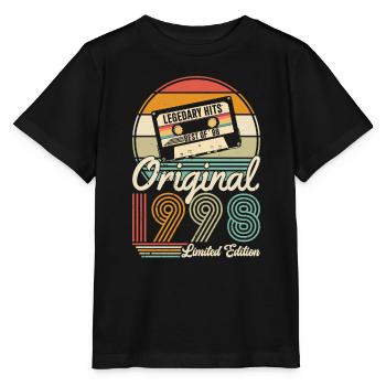 1998 Geburtstagsgeschenk 1998 Jahrgang 1998 Geschenk - Stanley/Stella Kinder T-Shirt MINI CREATOR  - Schwarz - Vorne - Mikhail (115cm)