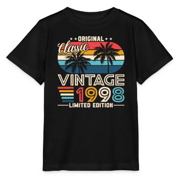 1998 Geburtstagsgeschenk 1998 Jahrgang 1998 Geschenk - Stanley/Stella Kinder T-Shirt MINI CREATOR  - Schwarz - Vorne - Mikhail (115cm)