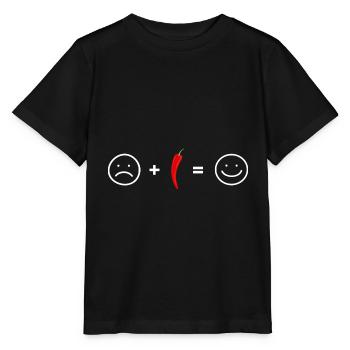 Chili Chili Pepper Chilies Spicy Food Cooking - Stanley/Stella MINI CREATOR Kids’ T-Shirt - black - Front - Mikhail (115cm)