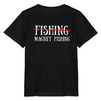 Aimant de pêche Aimant Fisher Pêcheur - T-shirt bio MINI CREATOR Stanley/Stella Enfant - noir - Devant - Mikhail (115cm)