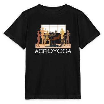 Acroyoga Manual Acro Yoga Yogi - Stanley/Stella Kinder T-Shirt MINI CREATOR  - Schwarz - Vorne - Mikhail (115cm)
