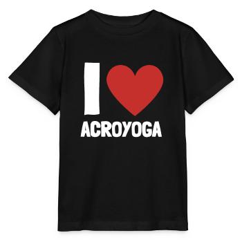 Acroyoga Manual Acro Yoga Yogi - Stanley/Stella Kinder T-Shirt MINI CREATOR  - Schwarz - Vorne - Mikhail (115cm)